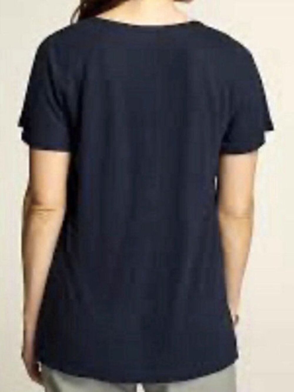 J. Jill Linen Blend Blouse Top Size 2X Pintuck Henley Stretch Tunic Minimalist - Picture 6 of 10